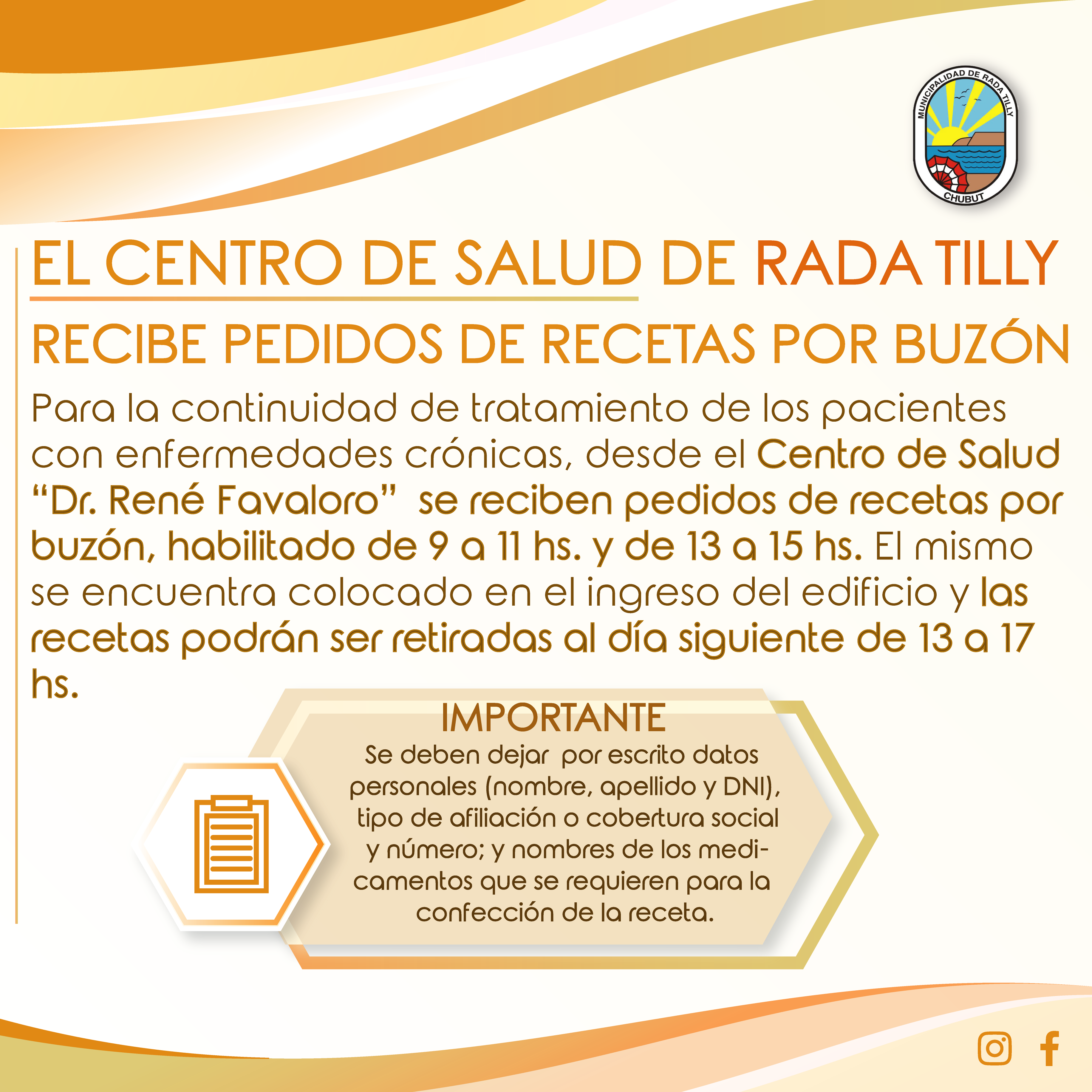 El centro de salud de Rada Tilly recibe pedidos de recetas por buzón -  Patagoniactual